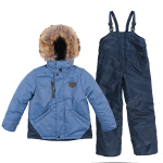 Комплект зимний д/мальчика р.134, джинса (Rusland) А 22-22