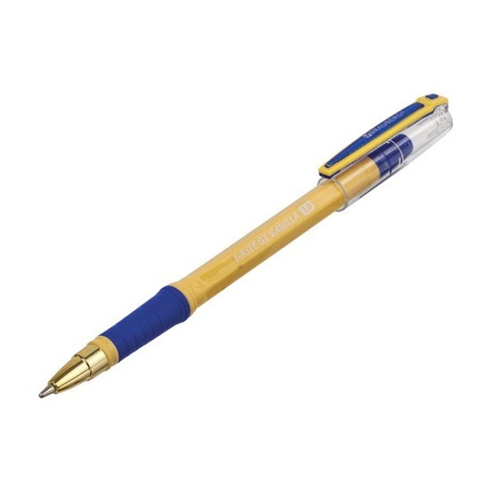 Ручка шариковая масляная Brauberg i-Rite GT Vanilla синяя, 1.0мм, резиновый грип