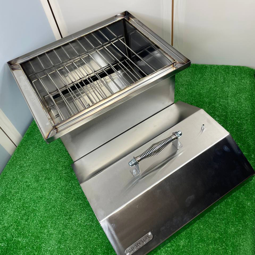 Коптильня Granada Silver Box Midi 480х330х400 мм