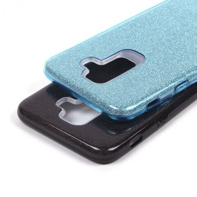 Чехол ТПУ с блестками для Samsung Galaxy J8 (2018), 010028 Золотой