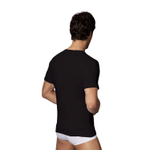 Классическая футболка из хлопка с V-образным вырезом Doreanse Cotton Basic (Размер: XL) (Цвет: черный)