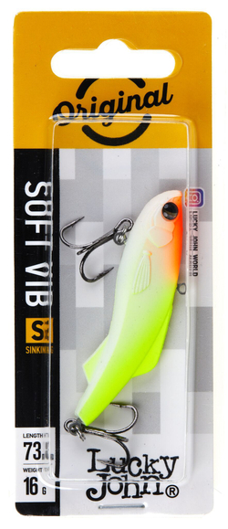 Воблер вертикальный Lucky John Soft VIB 78, цвет 021