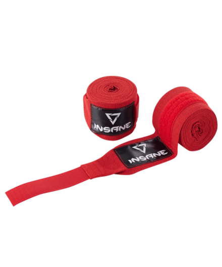 Бинт боксерский BASE, хлопок, красный, 4,5 м