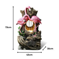 Waterfall Фонтан декоративный с подсветкой ''Фламинго''