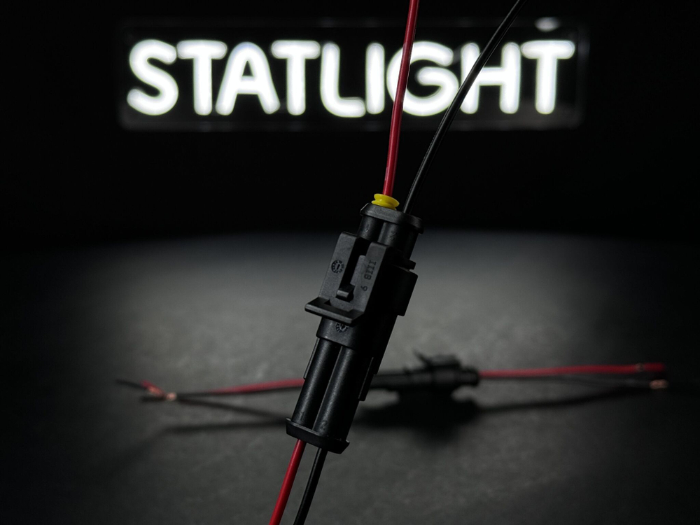 Разъем автомобильный двухконтактный герметичный влагозащищенный, папа + мама (комплект 5 шт)