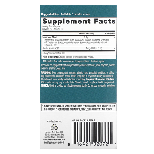 Ancient Nutrition, средство для очищения печени, 90 капсул