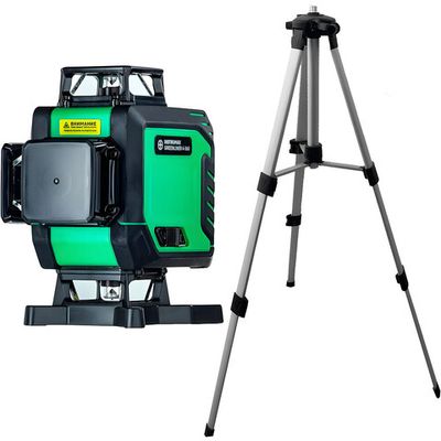 Лазерный уровень INSTRUMAX GREENLINER 4-360+Штатив телескопический TR-120   IM0136_K