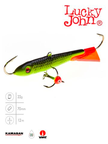 Балансир Lucky John CLASSIC 7 с тр. 70мм/31RT блистер