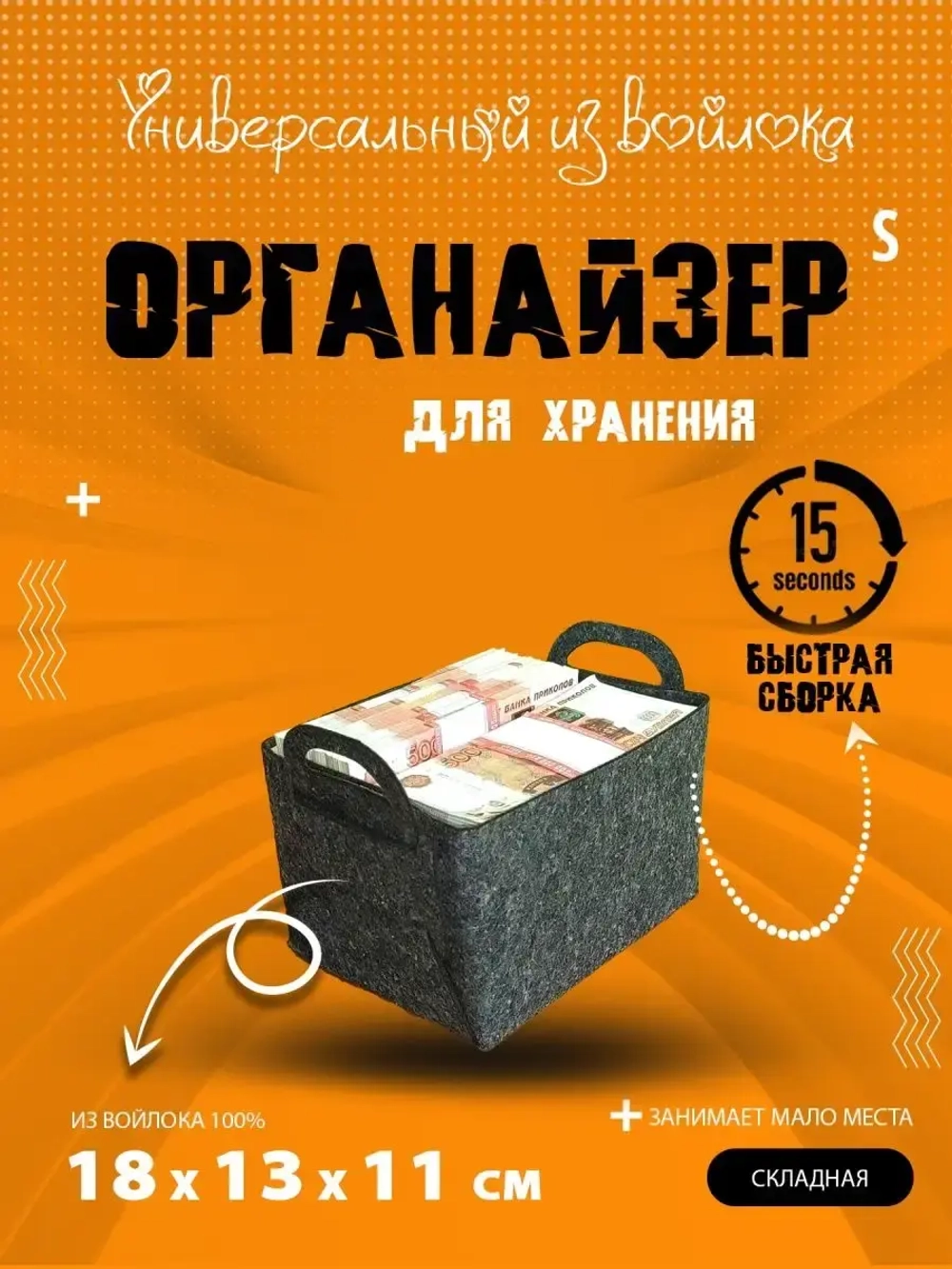 Корзина для хранения вещей мелочей