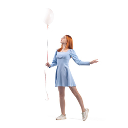 Пастельный белый воздушный шар, 36 см