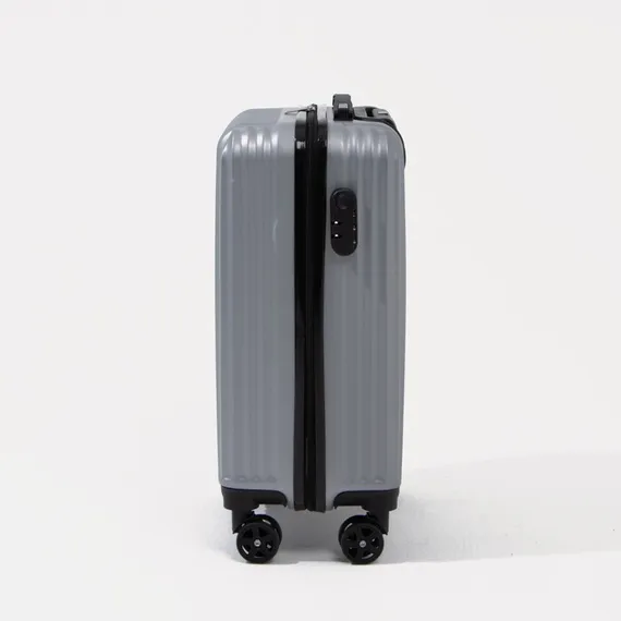 Чемодан маленький 20&quot;, кодовый замок, цвет серебряный