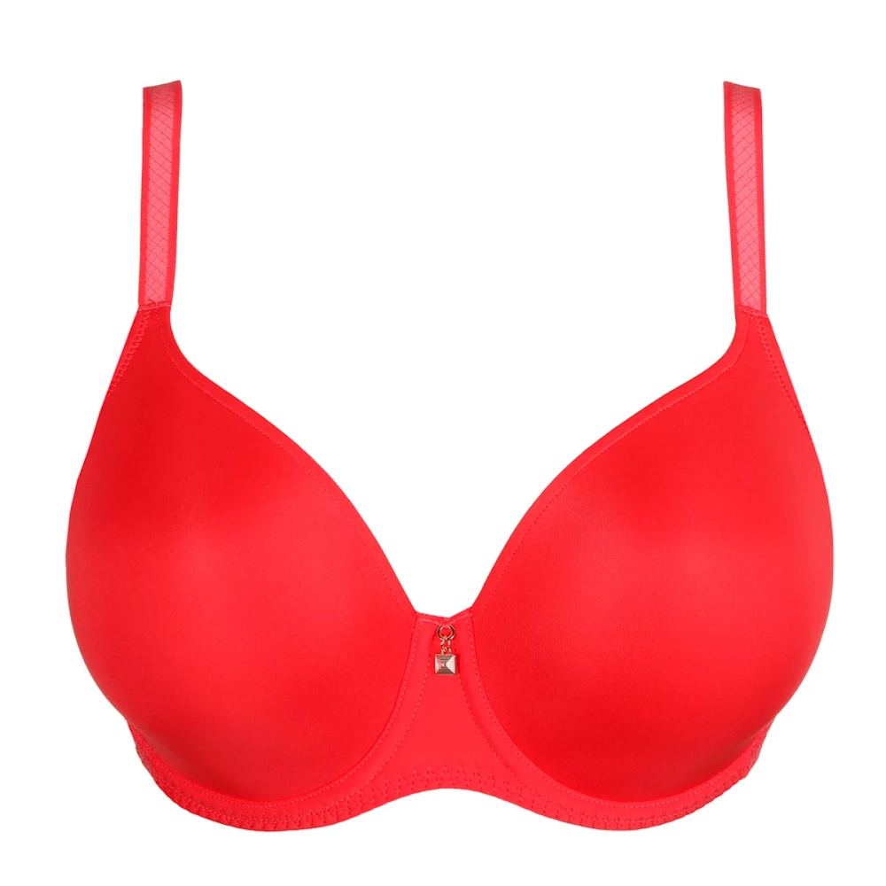 PRIMADONNA Twist Grace Bay Бюстгальтер с поролоновой вставкой, вырез в форме сердца, коралловый