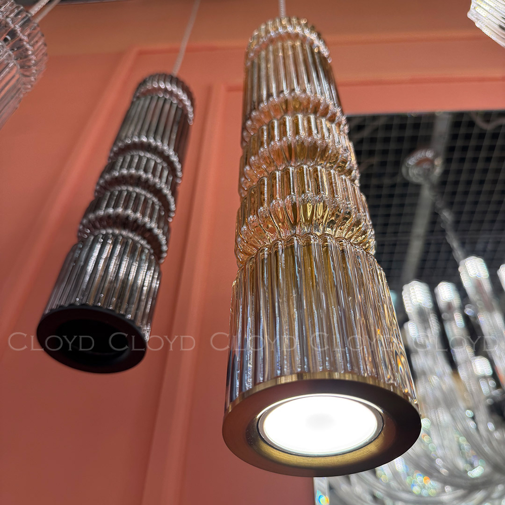 Подвесной светильник Cloyd HOW P1 / выс. 39 см - латунь - шампань (арт.11606)