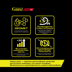 Диск тормозной GANZ передний перфорированный PRO-Line с покрытием (комплект - 2 шт) NISSAN Qashqai J11 2013- Арт.: GIJ06067S