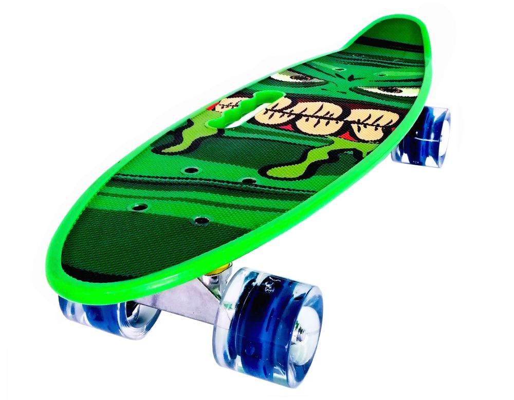Скейтборд PWSport Print 22" Халк зеленый