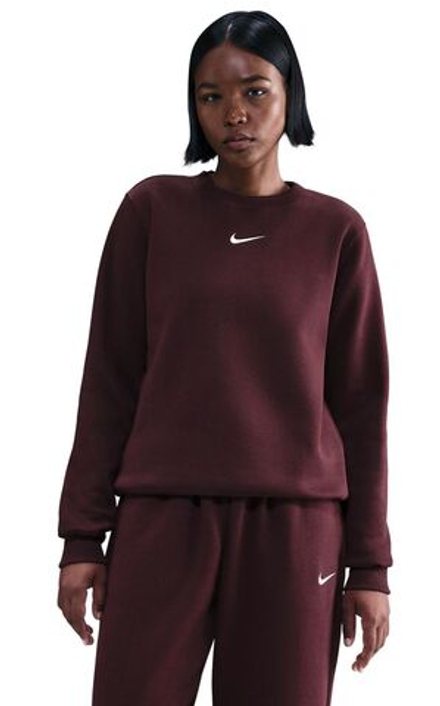 Женская теннисная куртка Nike Sportwear Phoenix Fleece - burgundy crush/sail