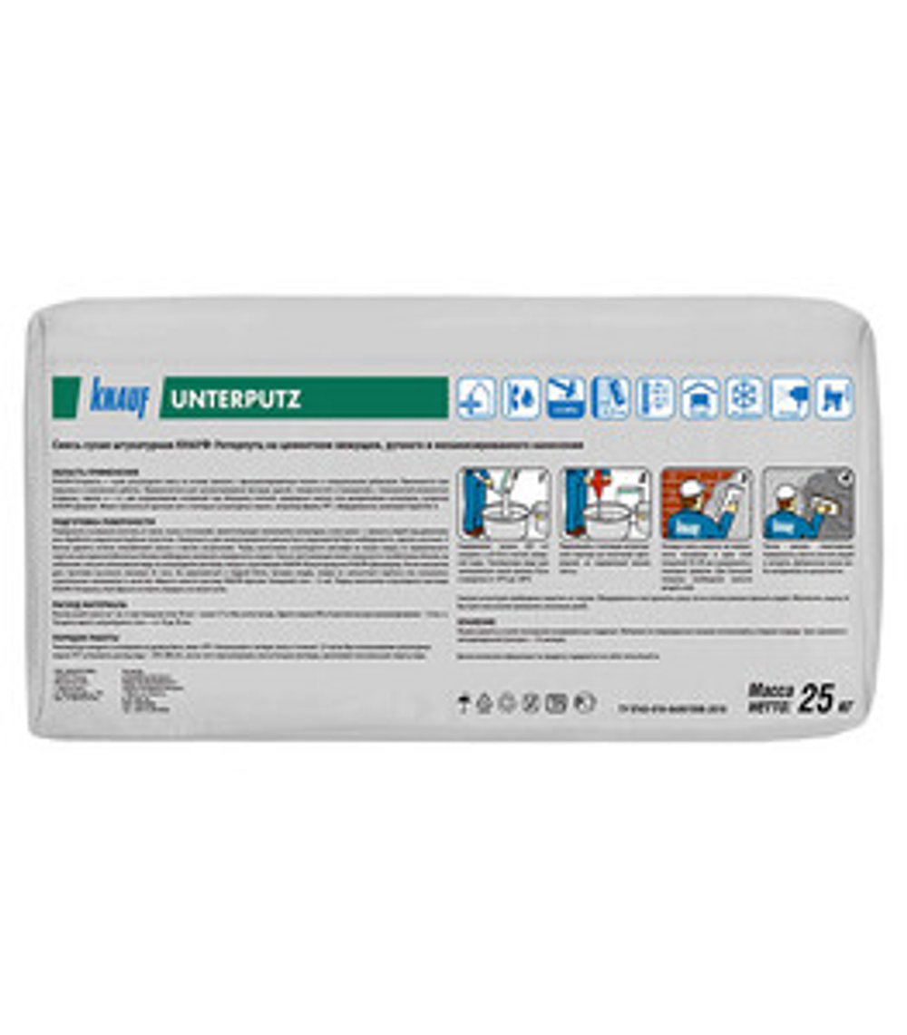 Штукатурка цементная Knauf (Кнауф) Унтерпутц 25 кг