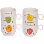 Набор кружек на стойке 280мл «Фруктовый микс»