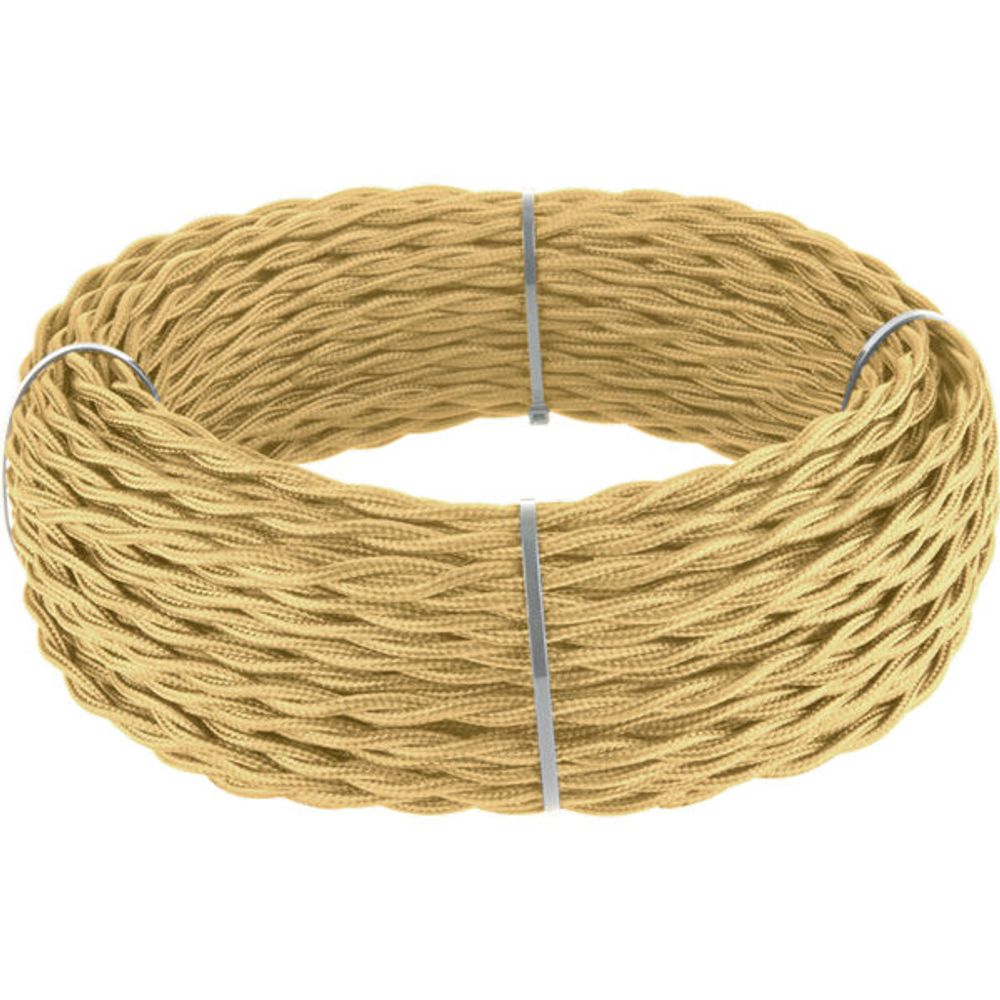 W6452247/ Ретро кабель витой 2х1,5 (золотой песок) под заказ 20 м W6452247