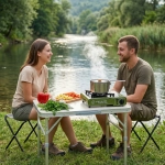 Табурет складной «Кондор» О-образный, 27*31*34 см, до 90 кг, серый