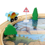 Развивающая игрушка Деревянная дорога 39 эл, коробка C-41886