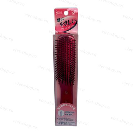 Японская массажная расчёска для волос IKEMOTO Brush Seduce (red)
