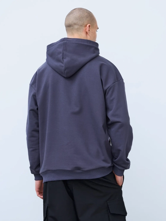 Худи оверсайз без начеса (деним)