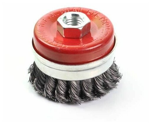 Щетка д/дрели "чашка" косич. 75мм GEPARD (GP0855-75)