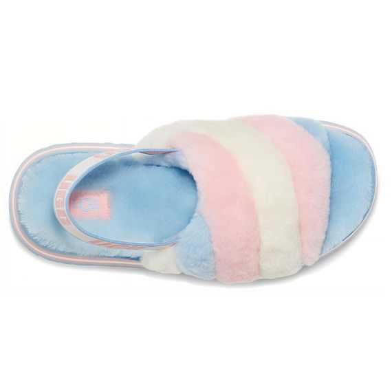 Ugg Disco Stripe Slide 'Blue Pink'