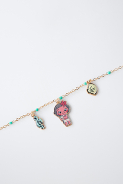 ZARA НАБОР ИЗ ДВУХ ОЖЕРЕЛИЙ С БУСИНАМИ VAIANA © DISNEY, БИРЮЗОВЫЙ