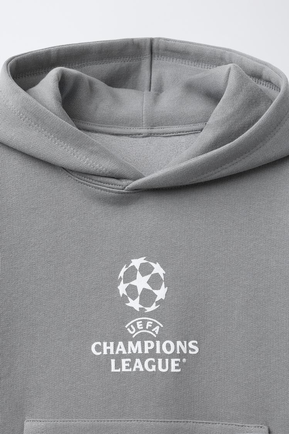 ZARA ХУДИ С КАПЮШОНОМ UEFA CHAMPIONS LEAGUE ®, СЕРЫЙ