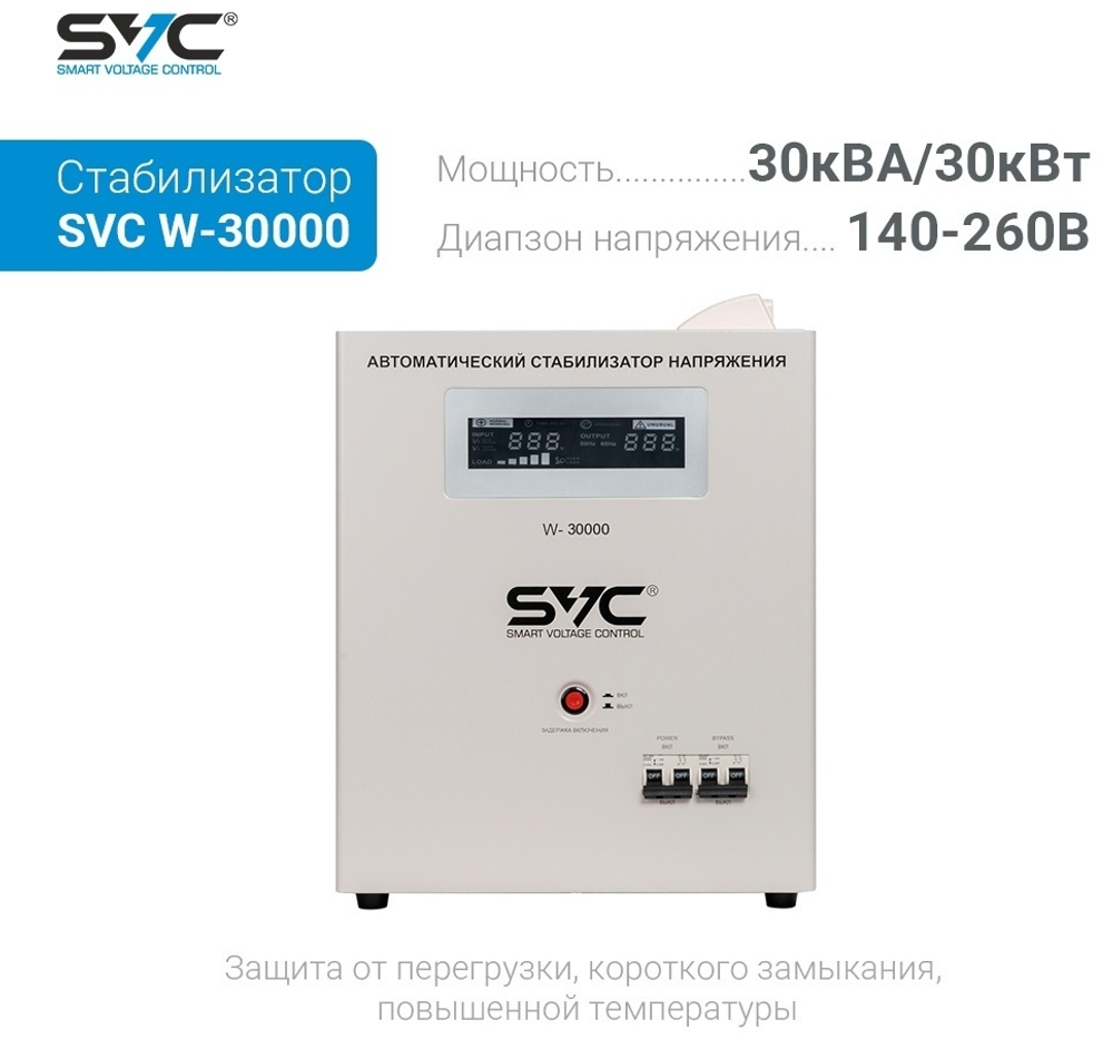 Стабилизатор напряжения SVC W-30000