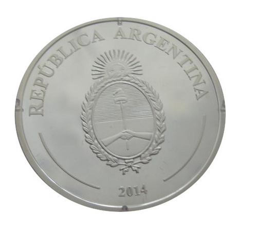 Аргентина 5 песо 2014 Музыкант Пайяда музыка СЕРЕБРО