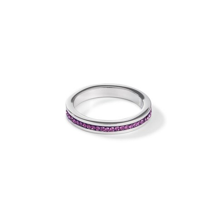 Кольцо Coeur de Lion Amethyst-Silver 0129/40-0843 55 цвет серебряный, розовый