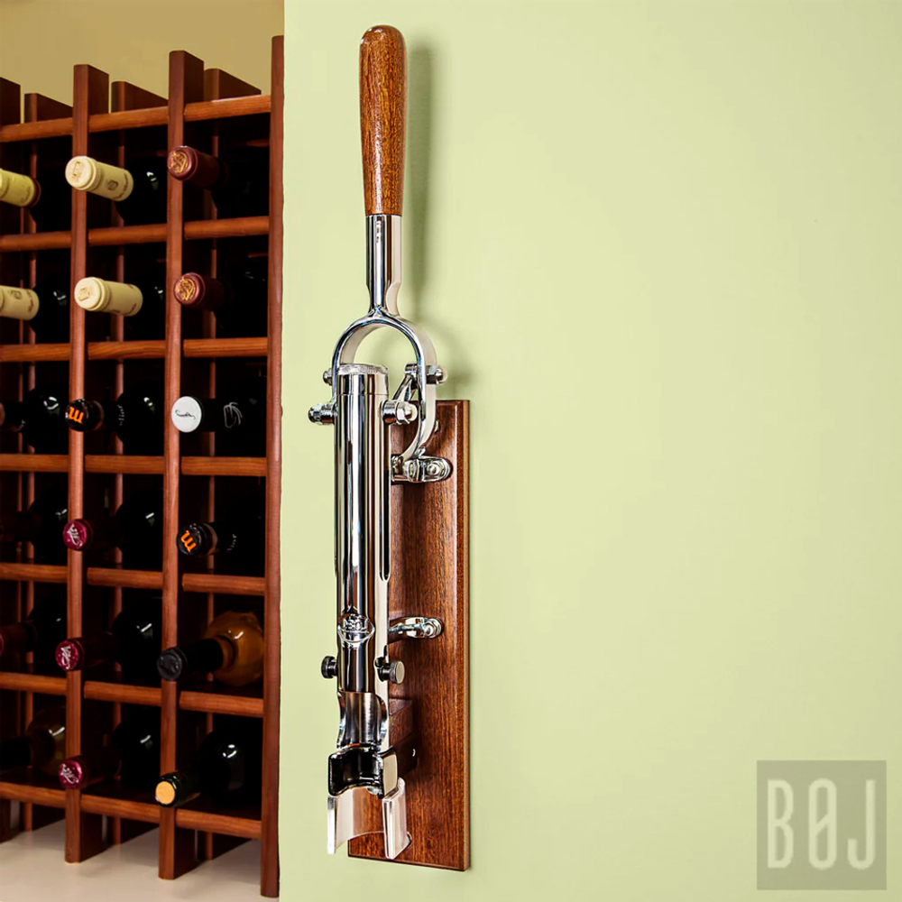Штопор настенный для вина BOJ Traditional Wall Corkscrew Chrome Plated