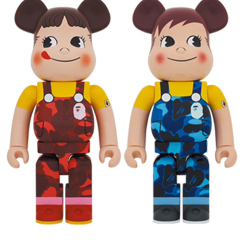 Дизайнерские игрушки BE@RBRICK x BAPE x Peko&Poko 2, Peko&Poko-1000%
