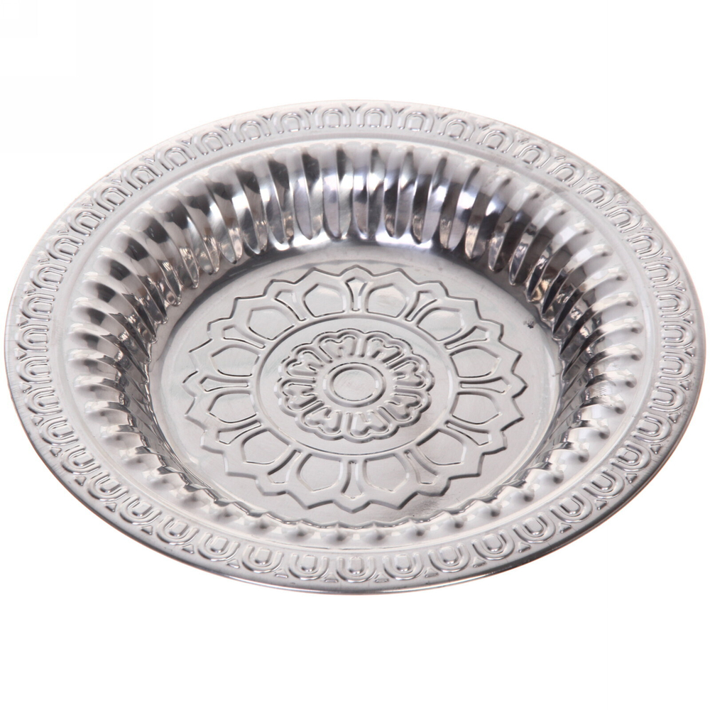 Поднос металлический «Цветок» 20см