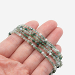 Моховой агат натуральный, шар 3,2мм, микроогранка