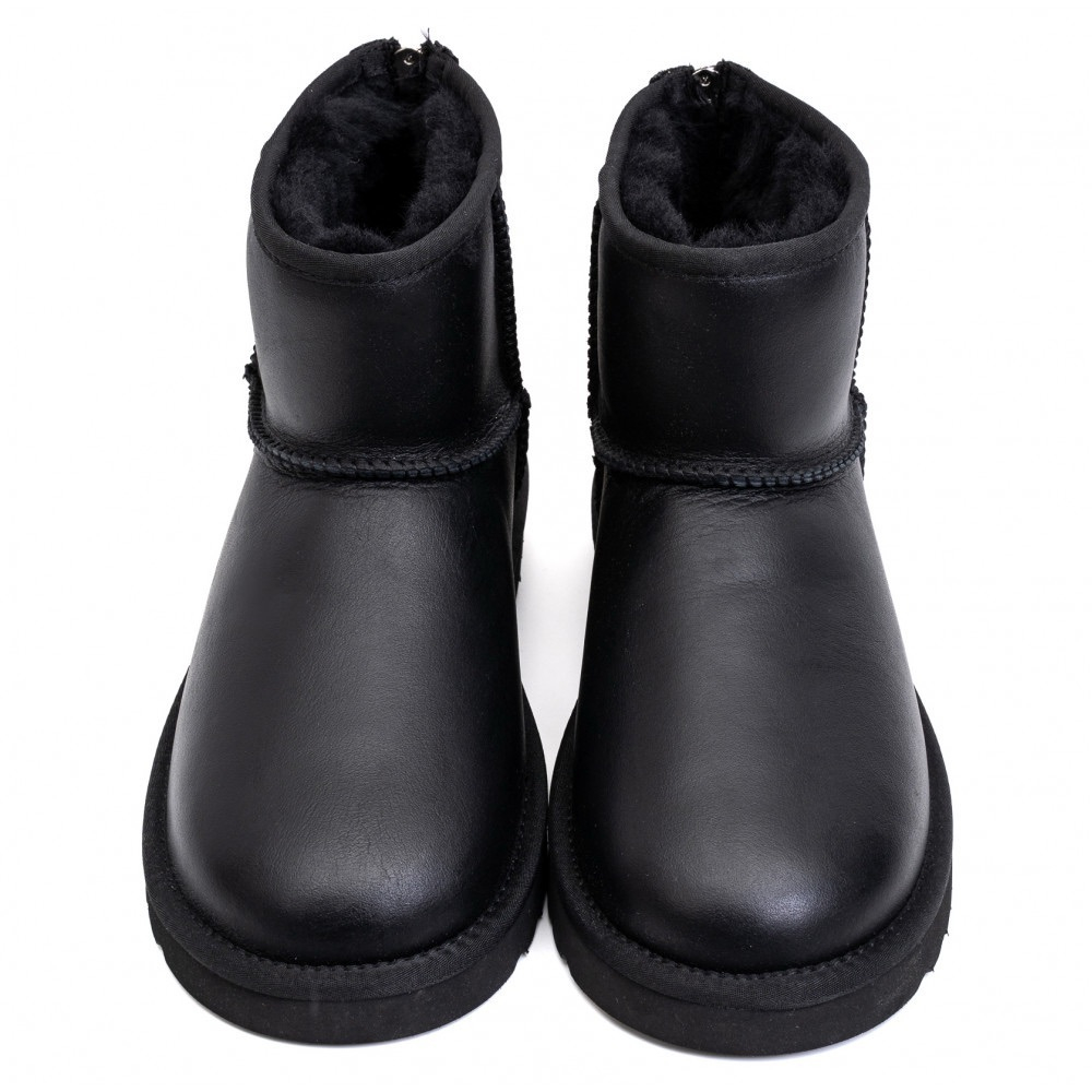 UGG Mens Classic Mini Zip Metallic Black