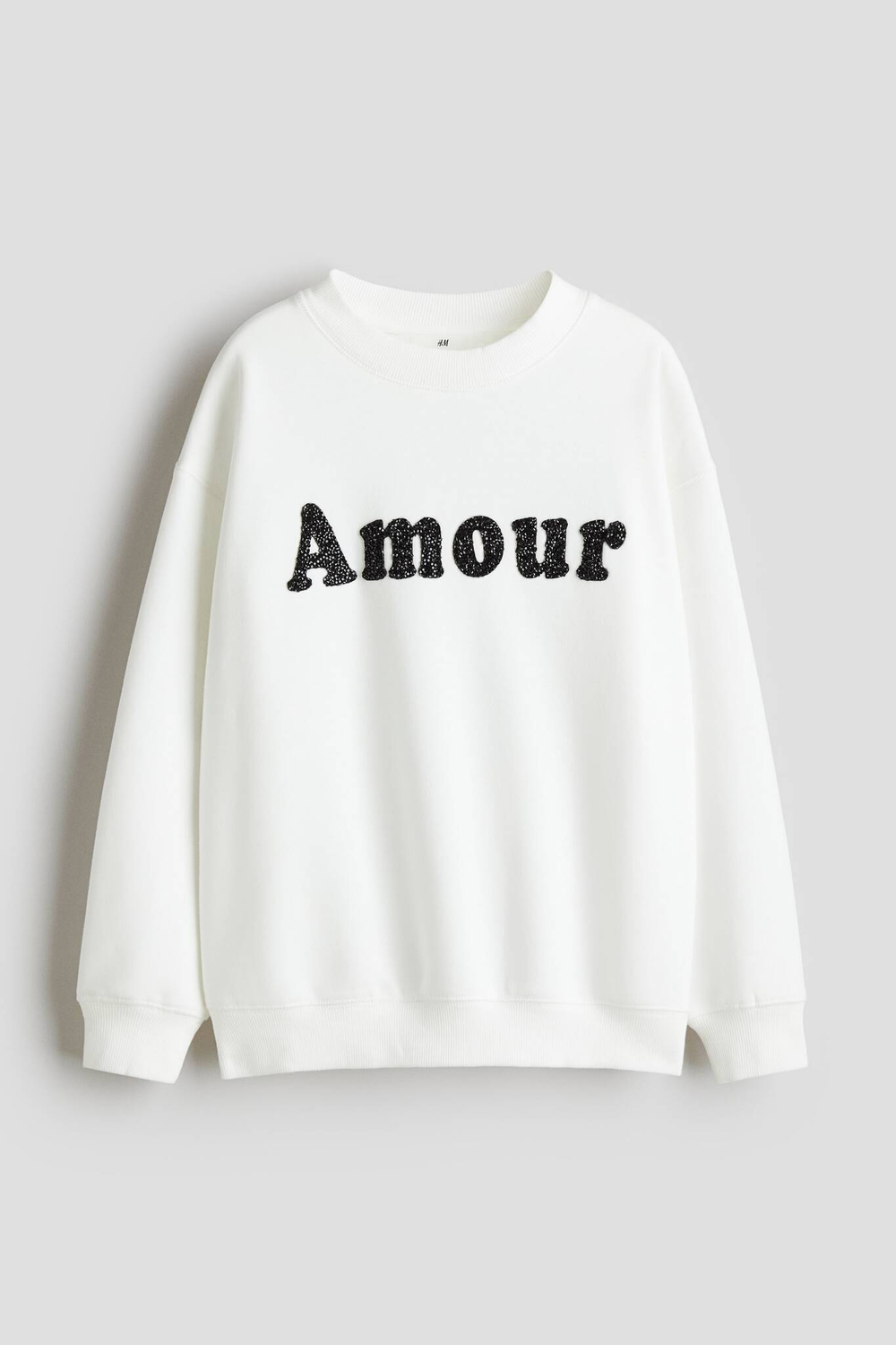 H&M Толстовка с принтом, белый