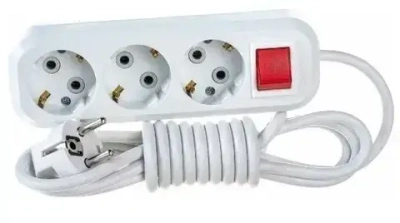 Удлинитель Makel (MGP 212) 3 гнезда 2 метра (з) с выключателем