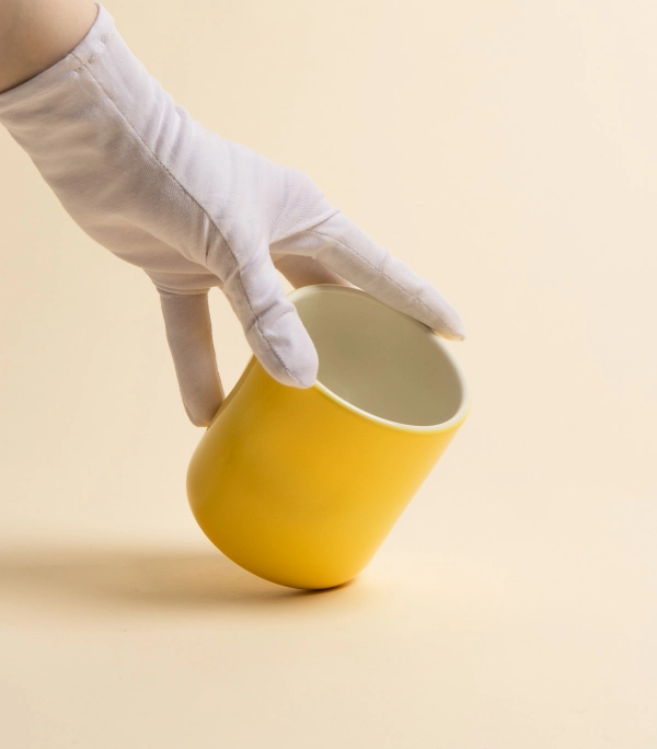 Стакан – Мятый, желтый | SALOEV