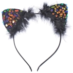 Ободок карнавальный «Пушистые ушки», микс