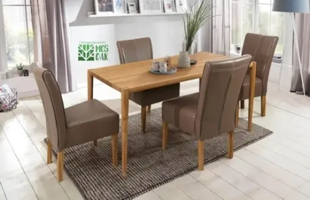 Стол обеденный Mid-century из массива дуба