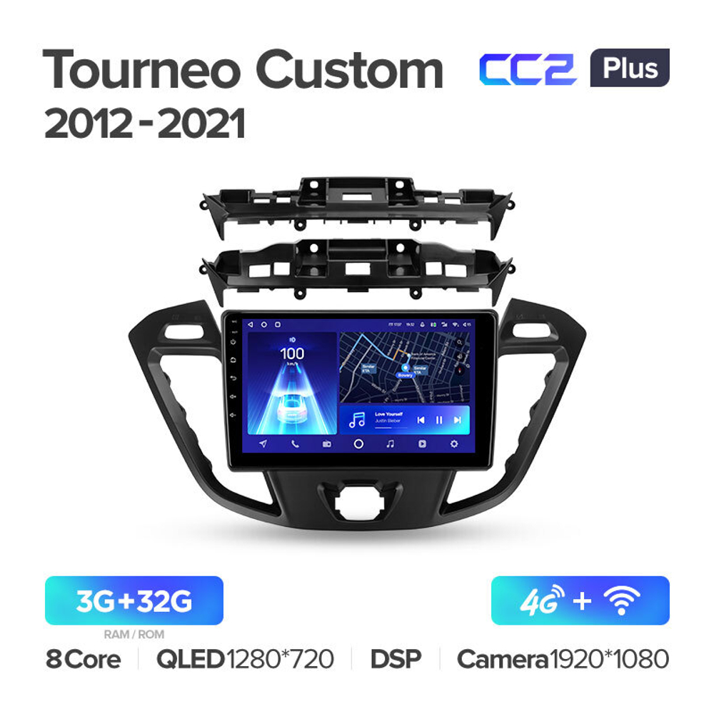 Teyes CC2 Plus 9"для Ford Tourneo Custom 2012-2021