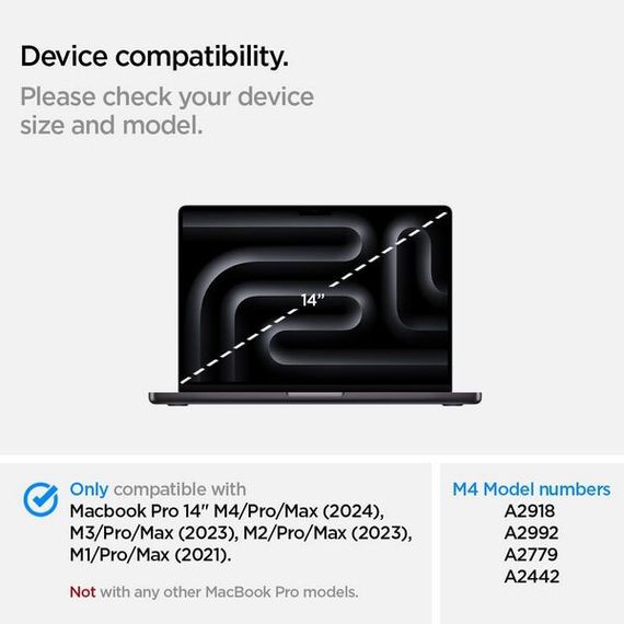 Чехол Spigen Rugged Armor для MacBook Pro 14 (2023/2021) (ACS04409) черный