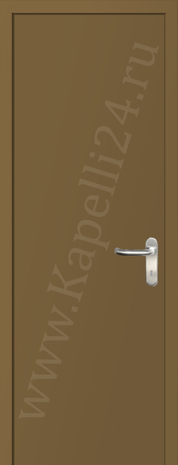 Дверь влагостойкая пластиковая KAPELLI multicolor ДГ RAL 1036 Жемчужно-золотой + коробка