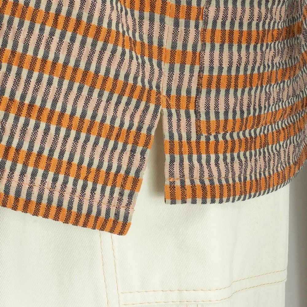 Рубашка Wema R5 Клетка оранжевая