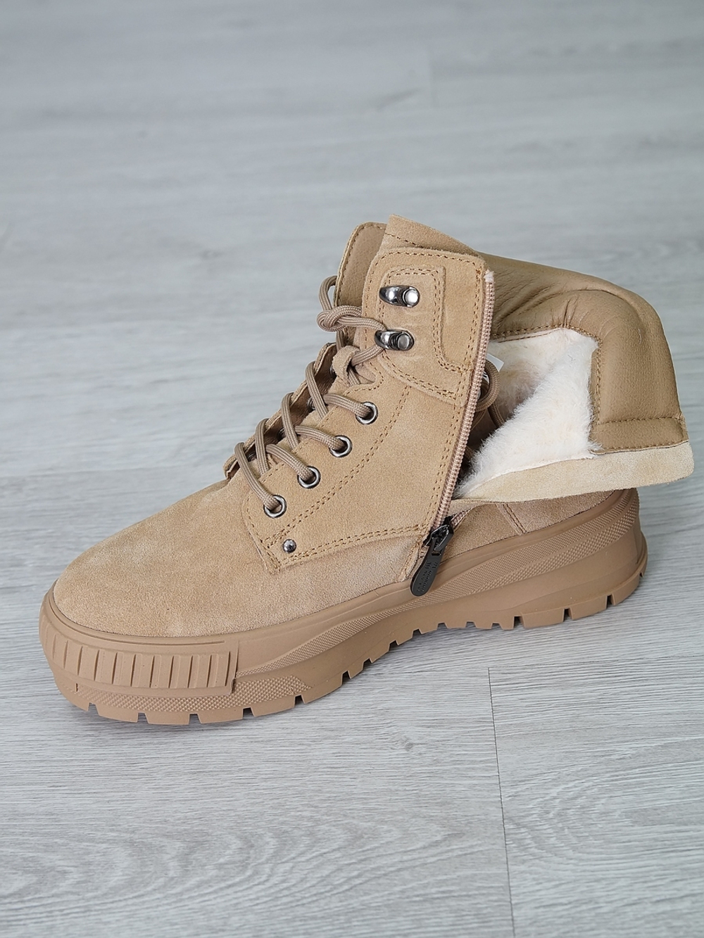 Ботинки женские зимние натуральная замша и мех