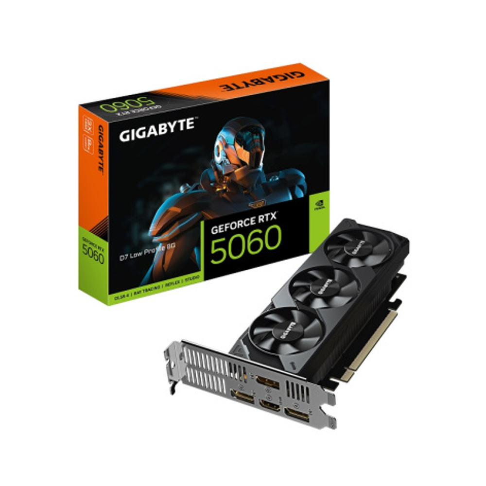Видеокарта GIGABYTE GeForce RTX 5060 D7 LOW PROFILE (GV-N5060D7-8GL)